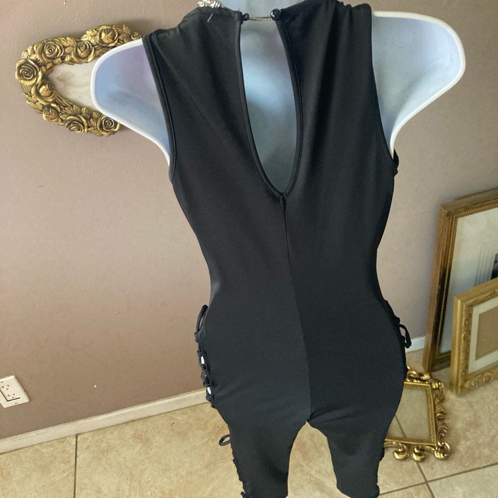 Black Cutout Jumpsuit - Picture 3 of 5